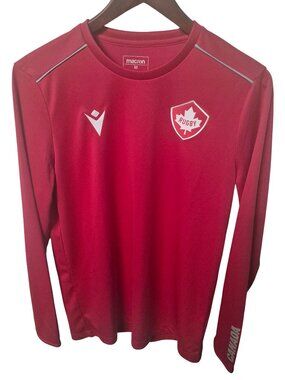 Macron Rugby Canada Men's Medium Long Sleeve Training Shirt